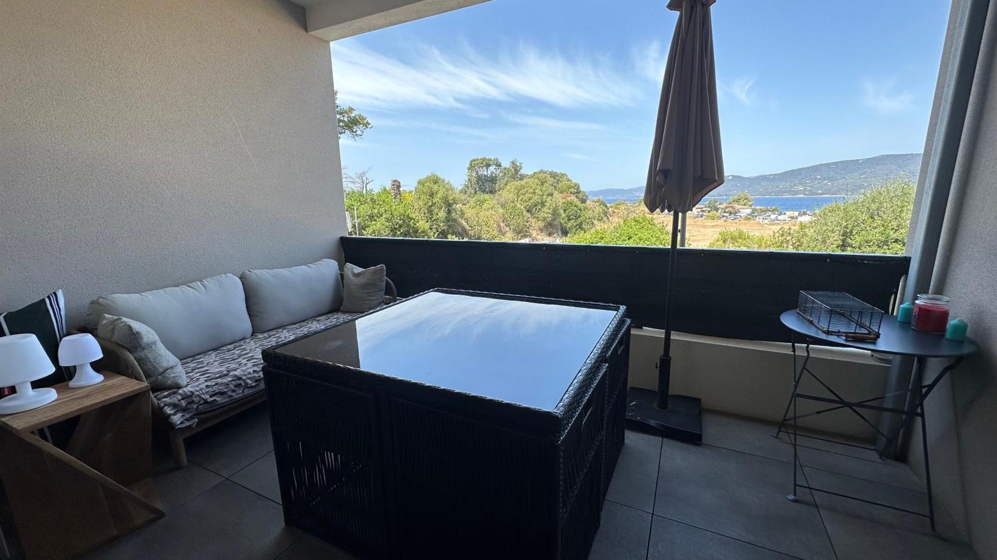 Studio T1 bis vue mer Propriano Propriano  Esterno foto